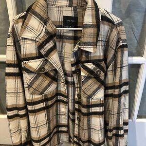 Love Tree Plaid Button-Up Shirt